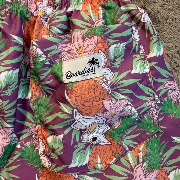 Boardies Apparel Shorts Swim Shorts Trunks M Pink Palm Print Tropical Quick Dry - Picture 5 of 11